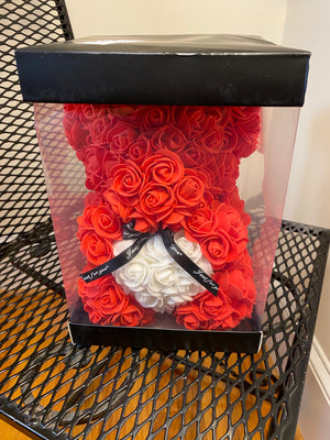 Rose Teddy Bear in a Gift Box